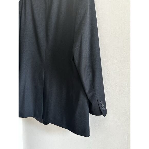 Bernhard Altmann Courture 100% Cashmere Blazer Jacket Black Size 46L Vintage - Picture 9 of 16